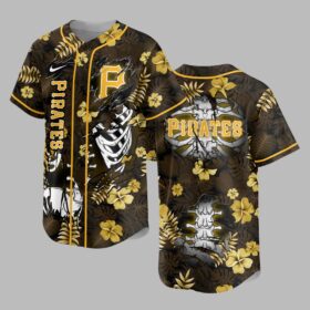 Pittsburgh Pirates x Skeleton Baseball Jersey PVT010