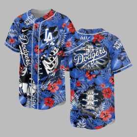 Los Angeles Dodgers x Skeleton Baseball Jersey PVT010