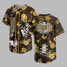 San Diego Padres x Skeleton Baseball Jersey PVT010