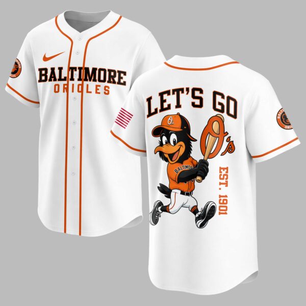 Baltimore Orioles Classic Mascot Baseball Jersey LT0009