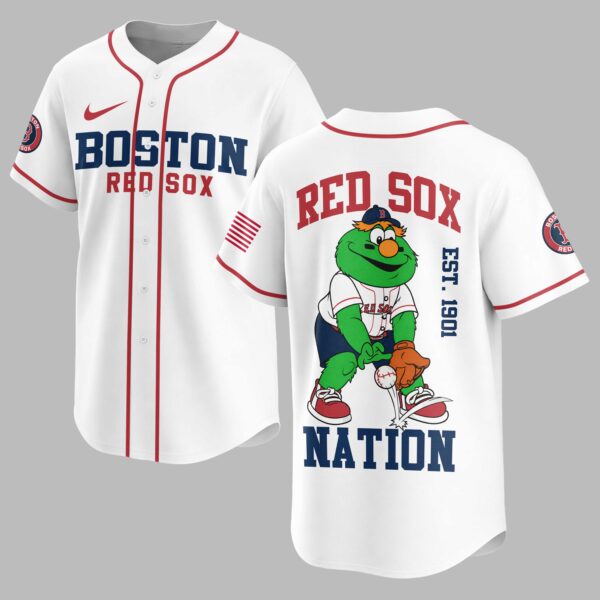Boston Red Sox Classic Mascot Baseball Jersey LT0009