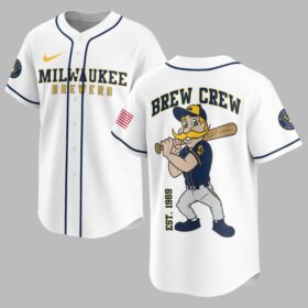 Milwaukee Brewers Classic Mascot Baseball Jersey LT0009