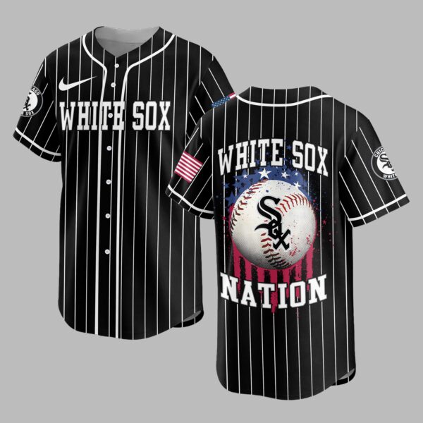 Chicago White Sox USA Flag Edition Premium Baseball Jersey PH00007
