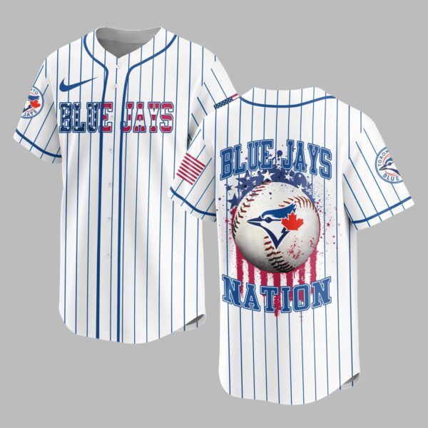 Toronto Blue Jays USA Flag Edition Premium Baseball Jersey PH00007