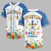 Houston Astros Autism Awareness Puzzle Premium Jersey LT0007