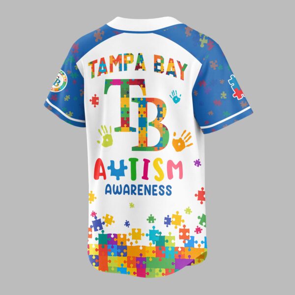 Alternative view of Tampa Bay Rays Autism Awareness Puzzle Premium Jersey LT0007