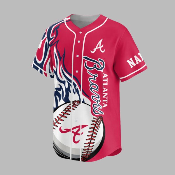 Alternative view of Atlanta Braves Premium Baseball Jersey PVT005