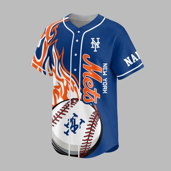Alternative view of New York Mets Premium Baseball Jersey PVT005