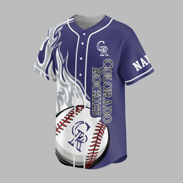 Alternative view of Colorado Rockies Premium Baseball Jersey PVT005