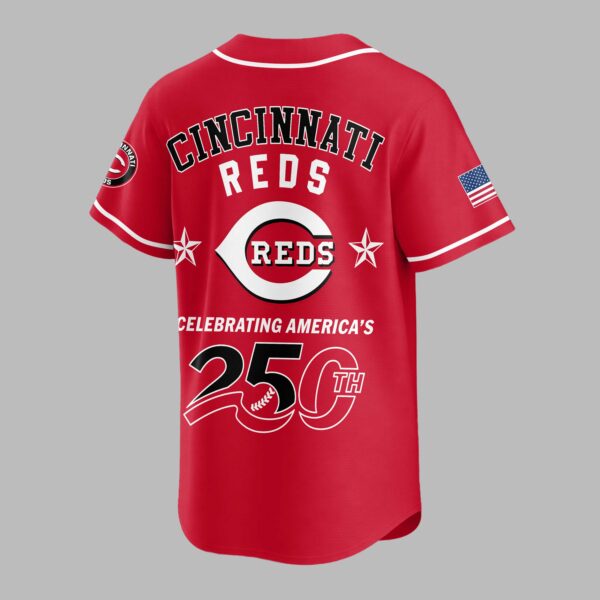 Alternative view of Cincinnati Reds Celebrating America’s 250th Premium Jersey LT0006