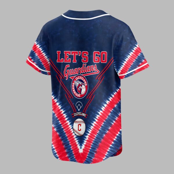 Alternative view of Cleveland Guardians Tie Dye Premium Jersey PL09
