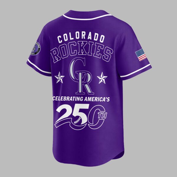 Alternative view of Colorado Rockies Celebrating America’s 250th Premium Jersey LT0006