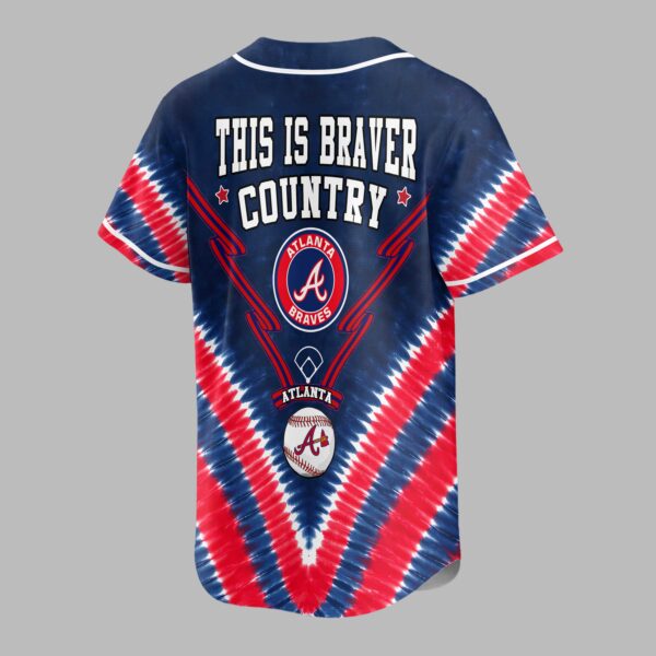 Alternative view of Atlanta Braves Tie Dye Premium Jersey PL09