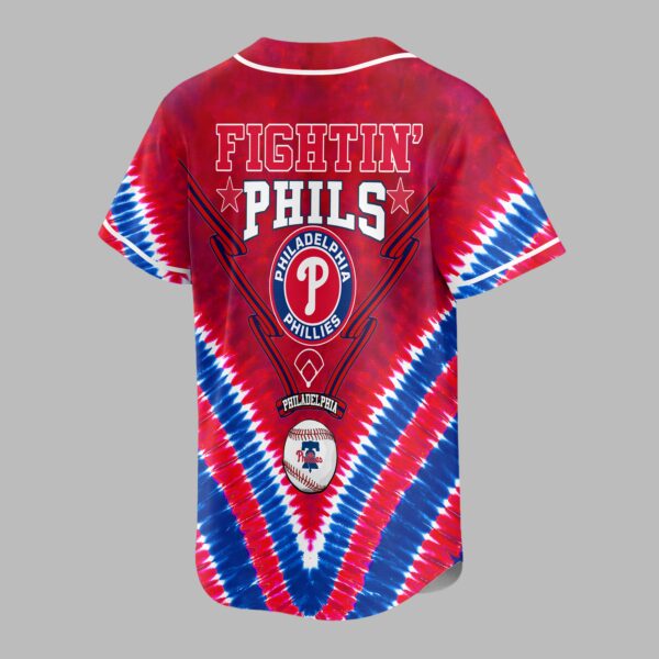 Alternative view of Philadelphia Phillies Tie Dye Premium Jersey PL09