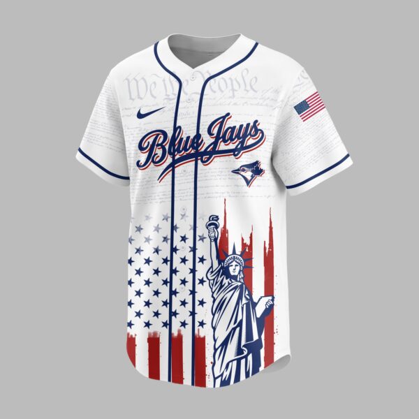 Alternative view of Toronto Blue Jays X America’s 250th Anniversary Premium Baseball Jersey PVT006