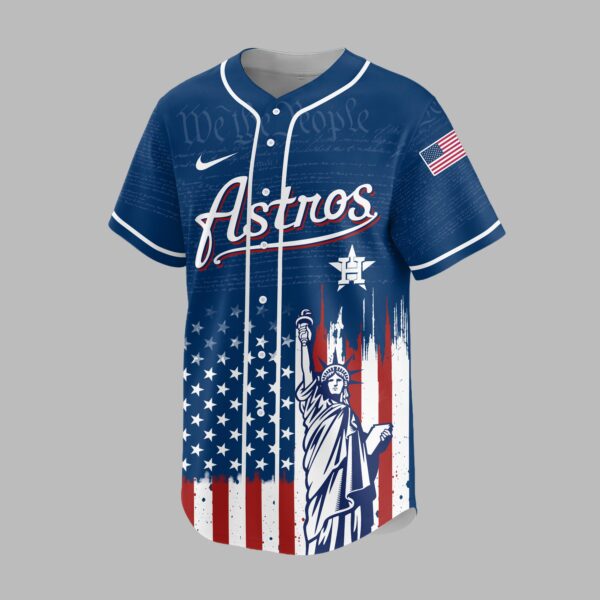Alternative view of Houston Astros X America’s 250th Anniversary Premium Baseball Jersey PVT006