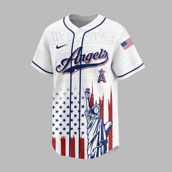 Alternative view of Los Angeles Angels X America’s 250th Anniversary Premium Baseball Jersey PVT006