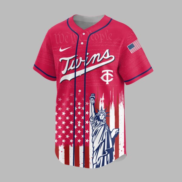 Alternative view of Minnesota Twins X America’s 250th Anniversary Premium Baseball Jersey PVT006