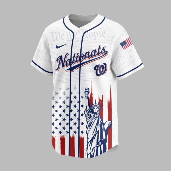 Alternative view of Washington Nationals X America’s 250th Anniversary Premium Baseball Jersey PVT006
