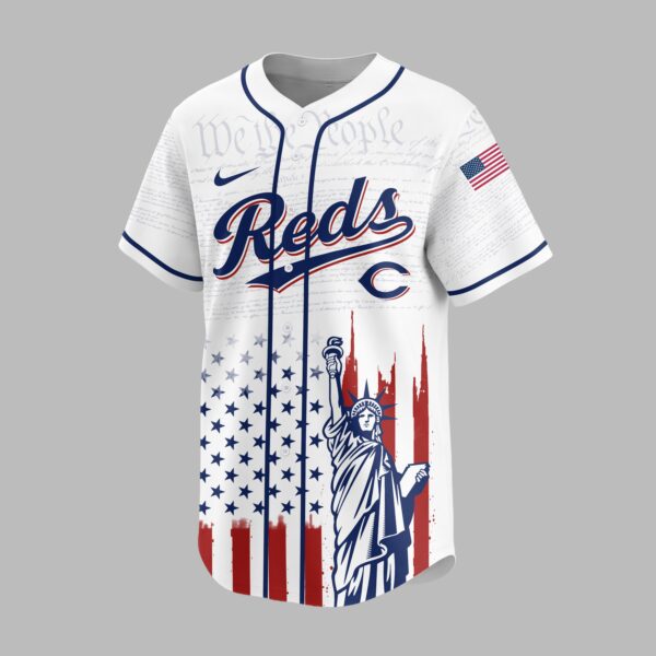 Alternative view of Cincinnati Reds X America’s 250th Anniversary Premium Baseball Jersey PVT006
