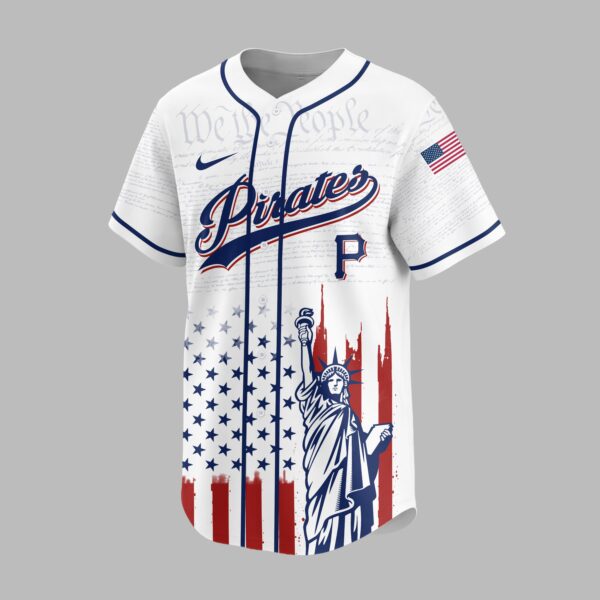 Alternative view of Pittsburgh Pirates X America’s 250th Anniversary Premium Baseball Jersey PVT006