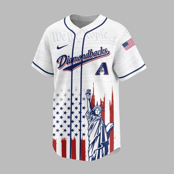 Alternative view of Arizona Diamondbacks X America’s 250th Anniversary Premium Baseball Jersey PVT006