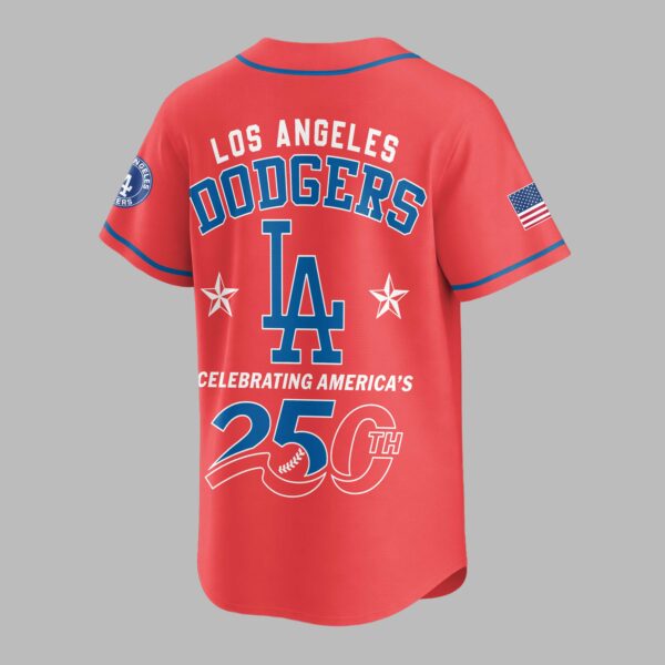Alternative view of Los Angeles Dodgers Celebrating America’s 250th Premium Jersey LT0006