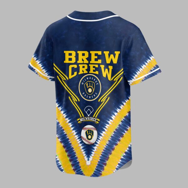 Alternative view of Milwaukee Brewers Tie Dye Premium Jersey PL09