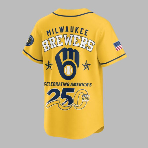 Alternative view of Milwaukee Brewers Celebrating America’s 250th Premium Jersey LT0006