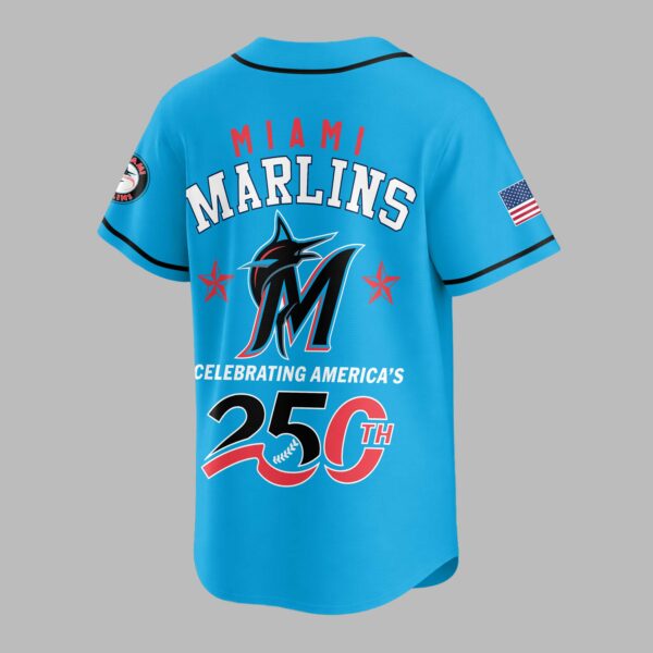 Alternative view of Miami Marlins Celebrating America’s 250th Premium Jersey LT0006