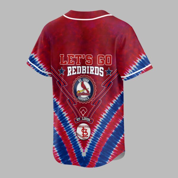 Alternative view of St. Louis Cardinals Tie Dye Premium Jersey PL09