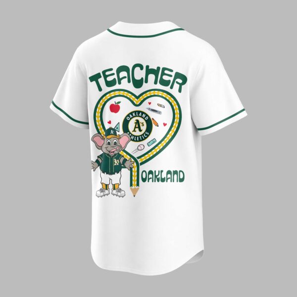 Alternative view of Oakland Athletics “Teacher Appreciation Night” Premium Jersey PH00005