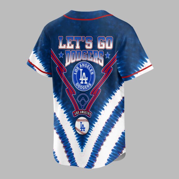 Alternative view of Los Angeles Dodgers Tie Dye Premium Jersey PL09