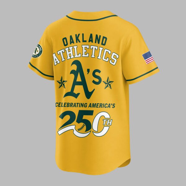 Alternative view of Oakland Athletics Celebrating America’s 250th Premium Jersey LT0006