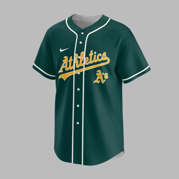 Alternative view of Oakland Athletics X I Can Do All Things Through Christ Christ Who Strengthens Me Jersey PVT007