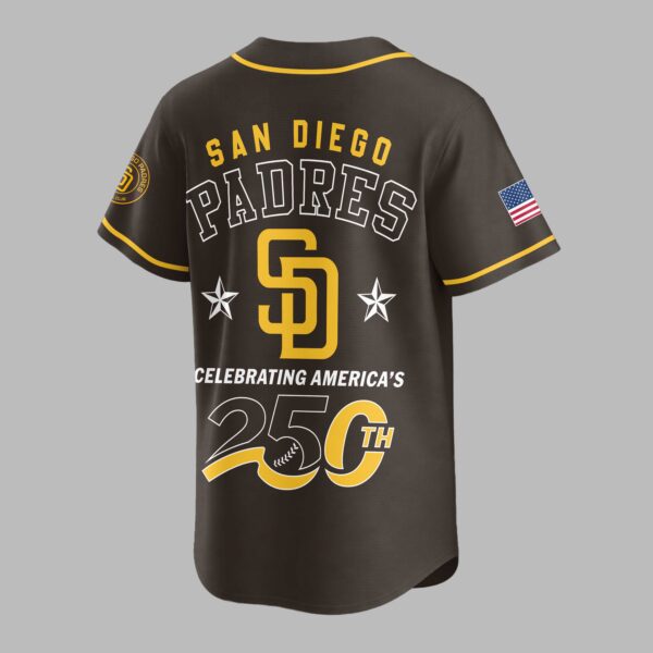 Alternative view of San Diego Padres Celebrating America’s 250th Premium Jersey LT0006