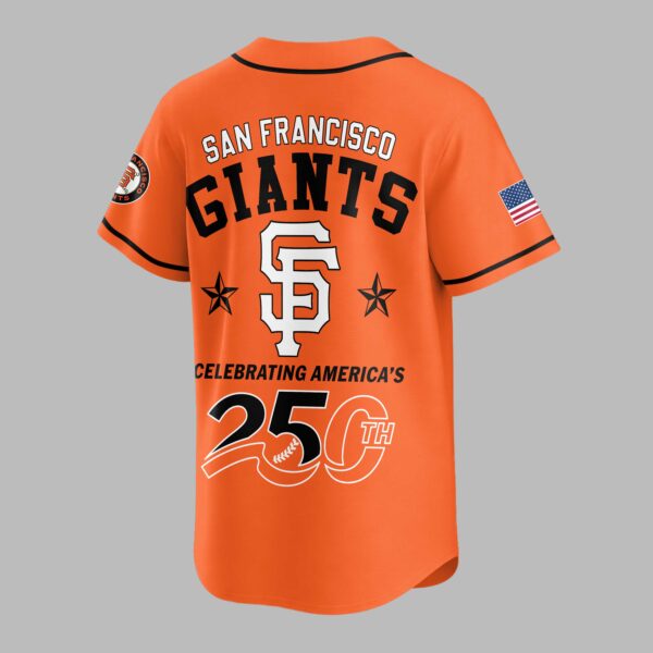 Alternative view of San Francisco Giants Celebrating America’s 250th Premium Jersey LT0006