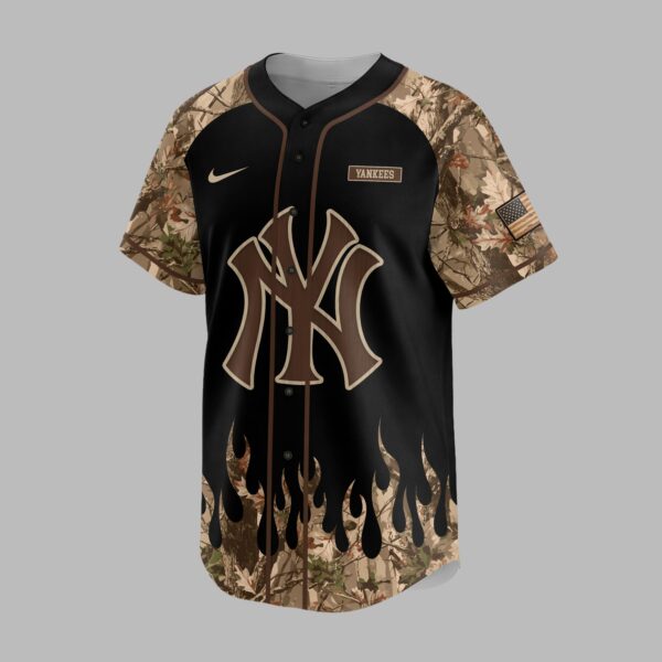Alternative view of New York Yankees x Hunting Camo Baseball Jersey PVT008