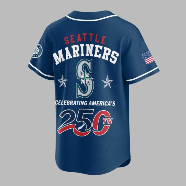 Alternative view of Seattle Mariners Celebrating America’s 250th Premium Jersey LT0006