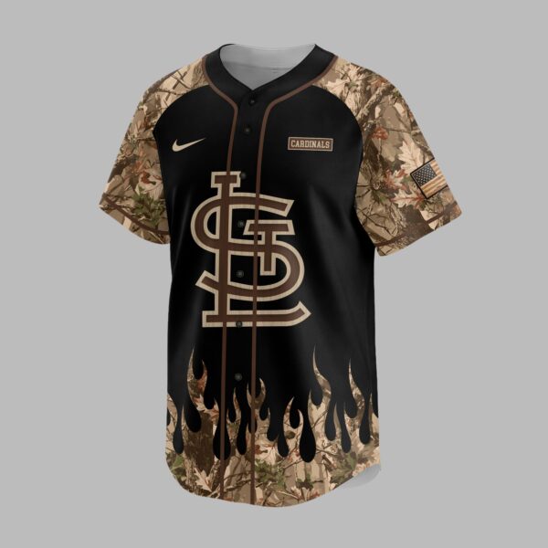 Alternative view of St. Louis Cardinals x Hunting Camo Baseball Jersey PVT008