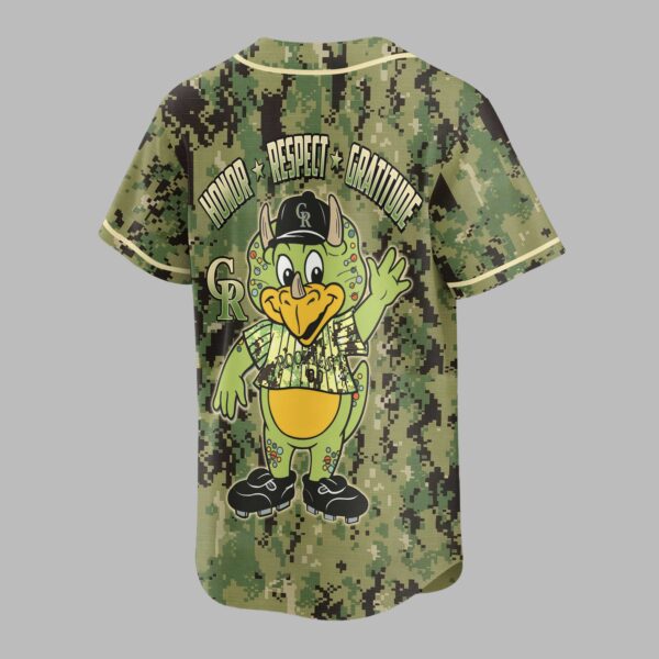 Alternative view of Colorado Rockies Camo Premium Jersey PL10