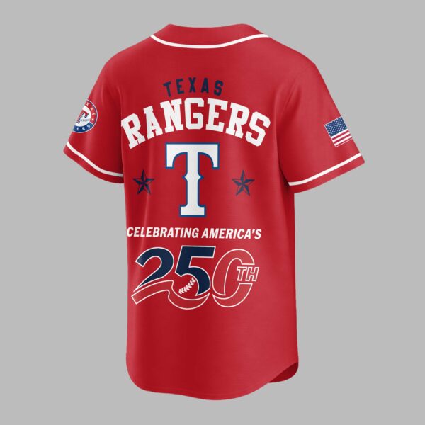 Alternative view of Texas Rangers Celebrating America’s 250th Premium Jersey LT0006