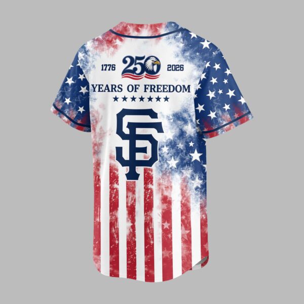 Alternative view of San Francisco Giants 250 Years of Freedom Celebration Premium Jersey PH00006