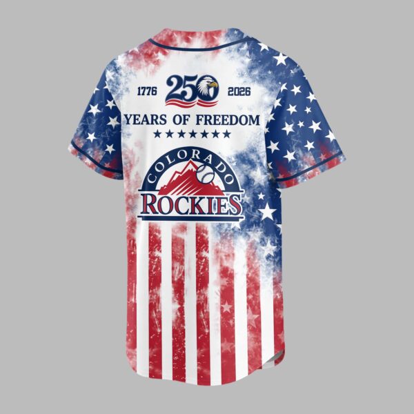 Alternative view of Colorado Rockies 250 Years of Freedom Celebration Premium Jersey PH00006