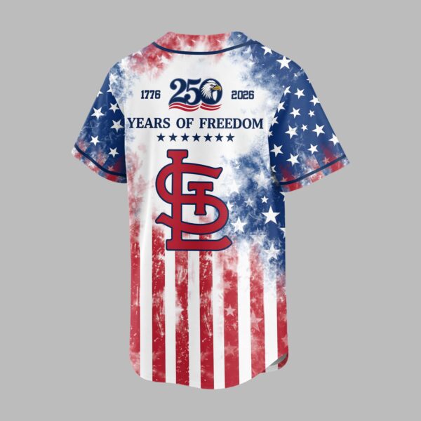 Alternative view of St. Louis Cardinals 250 Years of Freedom Celebration Premium Jersey PH00006