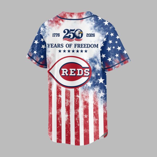 Alternative view of Cincinnati Reds 250 Years of Freedom Celebration Premium Jersey PH00006