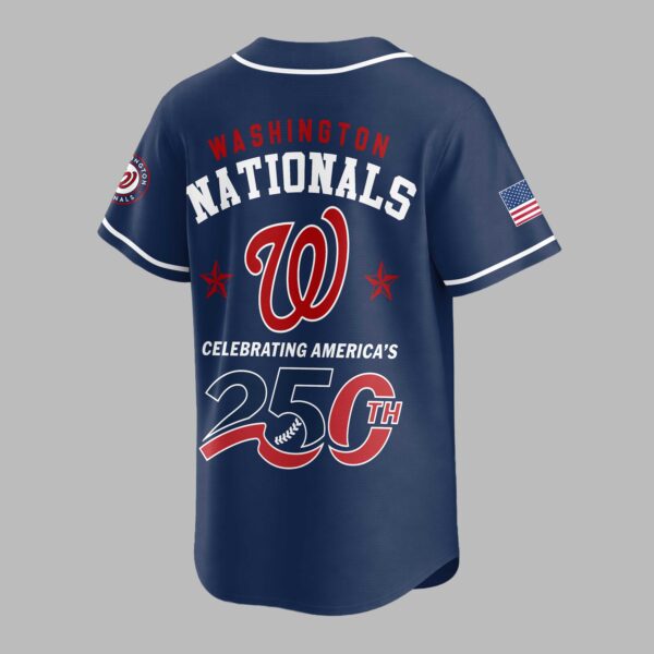 Alternative view of Washington Nationals Celebrating America’s 250th Premium Jersey LT0006