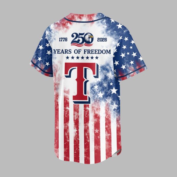 Alternative view of Texas Rangers 250 Years of Freedom Celebration Premium Jersey PH00006