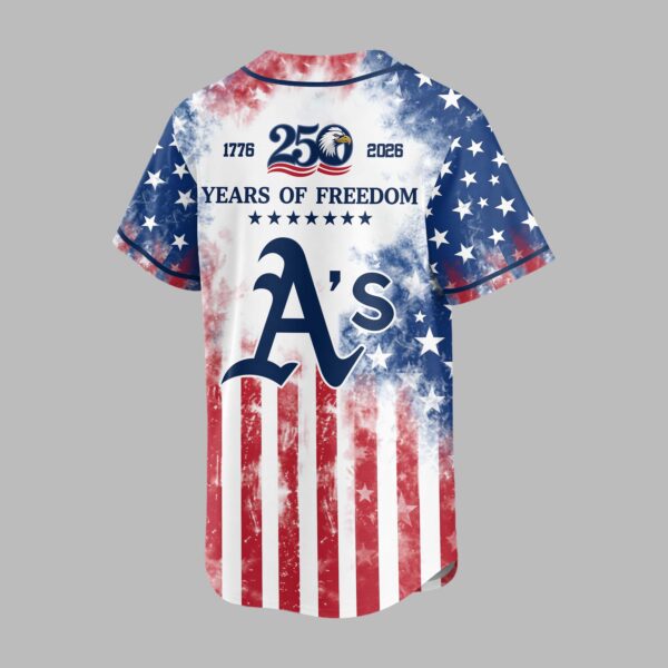 Alternative view of Oakland Athletics 250 Years of Freedom Celebration Premium Jersey PH00006