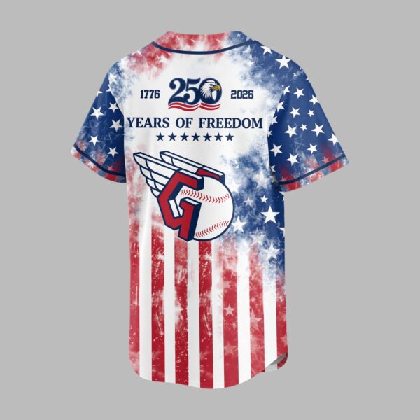 Alternative view of Cleveland Guardians 250 Years of Freedom Celebration Premium Jersey PH00006
